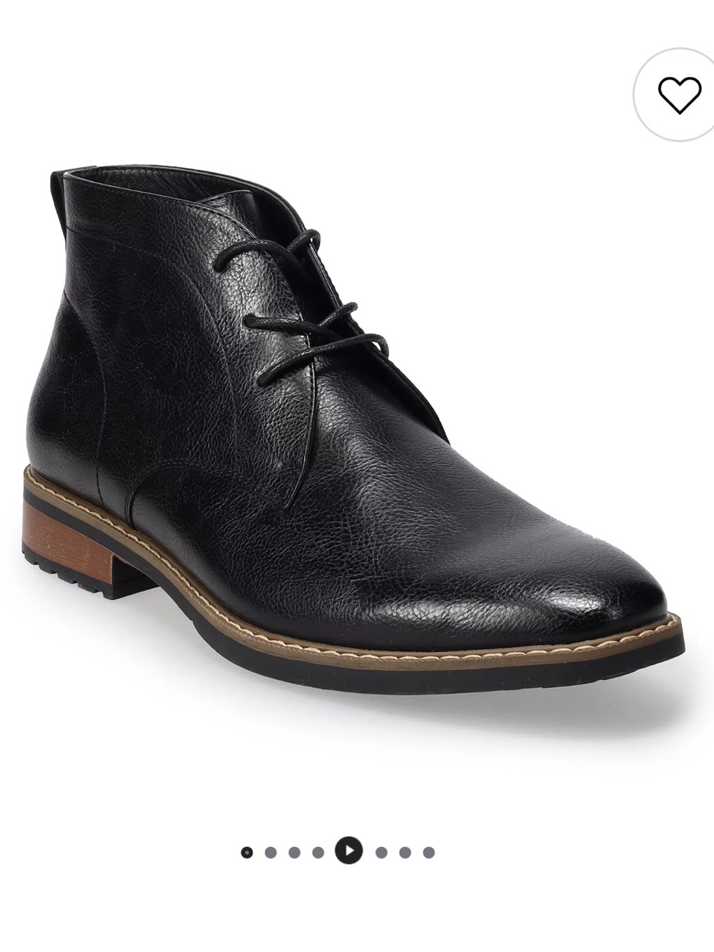 Sonoma Black Leather Men's Chukka Boots Size 13